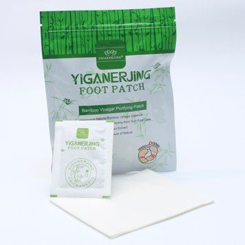 Пластир на стопи для виведення токсинів Foot Patch Detox Yigaerjing упаковка 10 штук tov-1303 фото